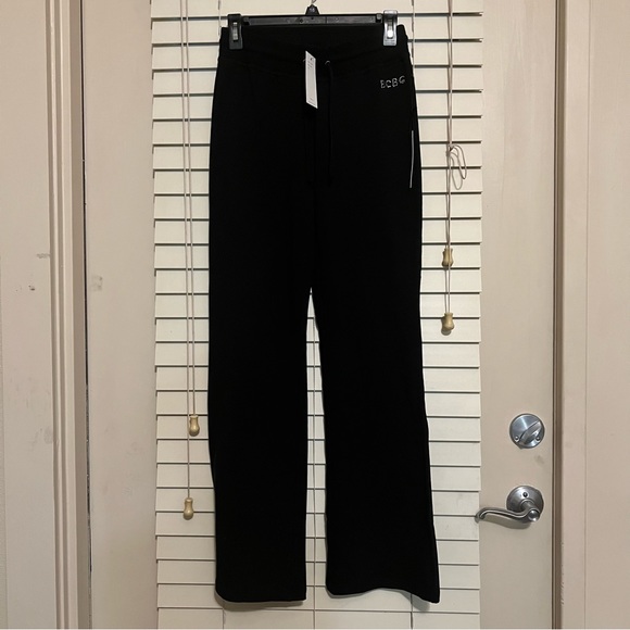 NWT BCBGMAXAZRIA Black Rhinestone Logo Track Suit - Picture 6 of 8